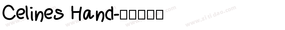 Celines Hand字体转换
